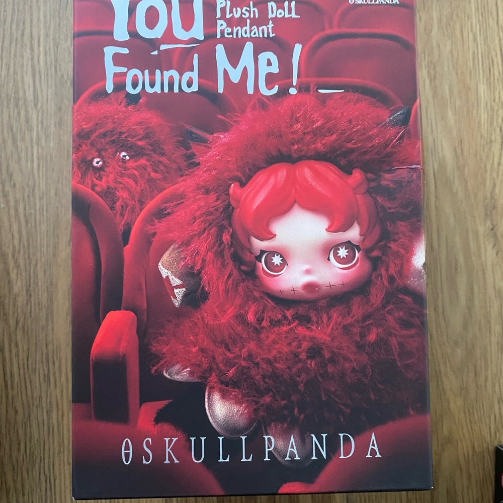 CHOMP you found me skullpanda plush pendant spooky halloween - Picture 2 of 3